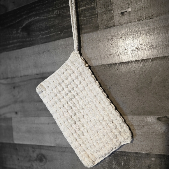 no brand Handbags - Textured Wristlet Clutch with Wrist Strap